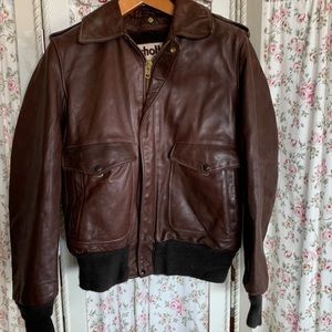Schott leather bomber. SZ 40
